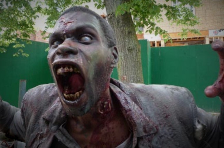 Abayomi as a zombie for Marcus Nispel